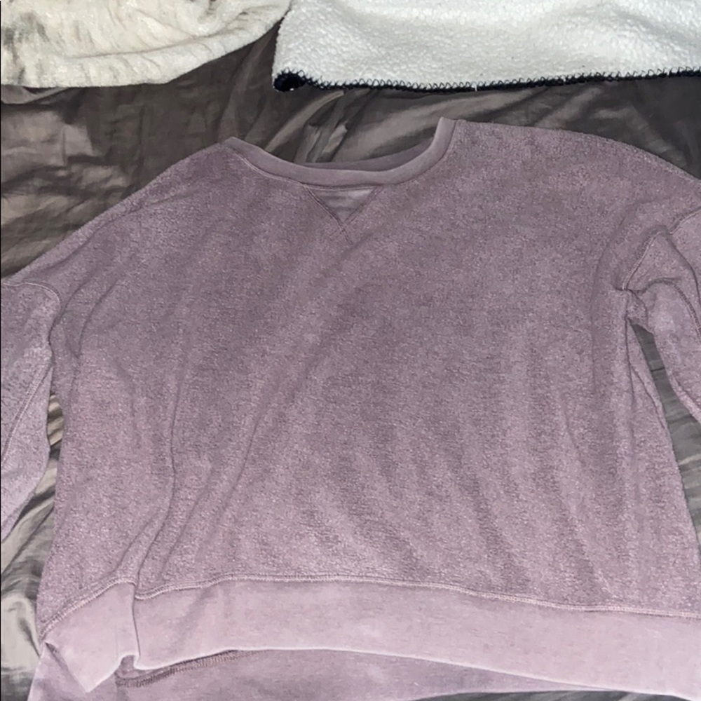 purple sweater